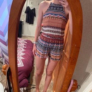 American Eagle Cut Out Back Romper